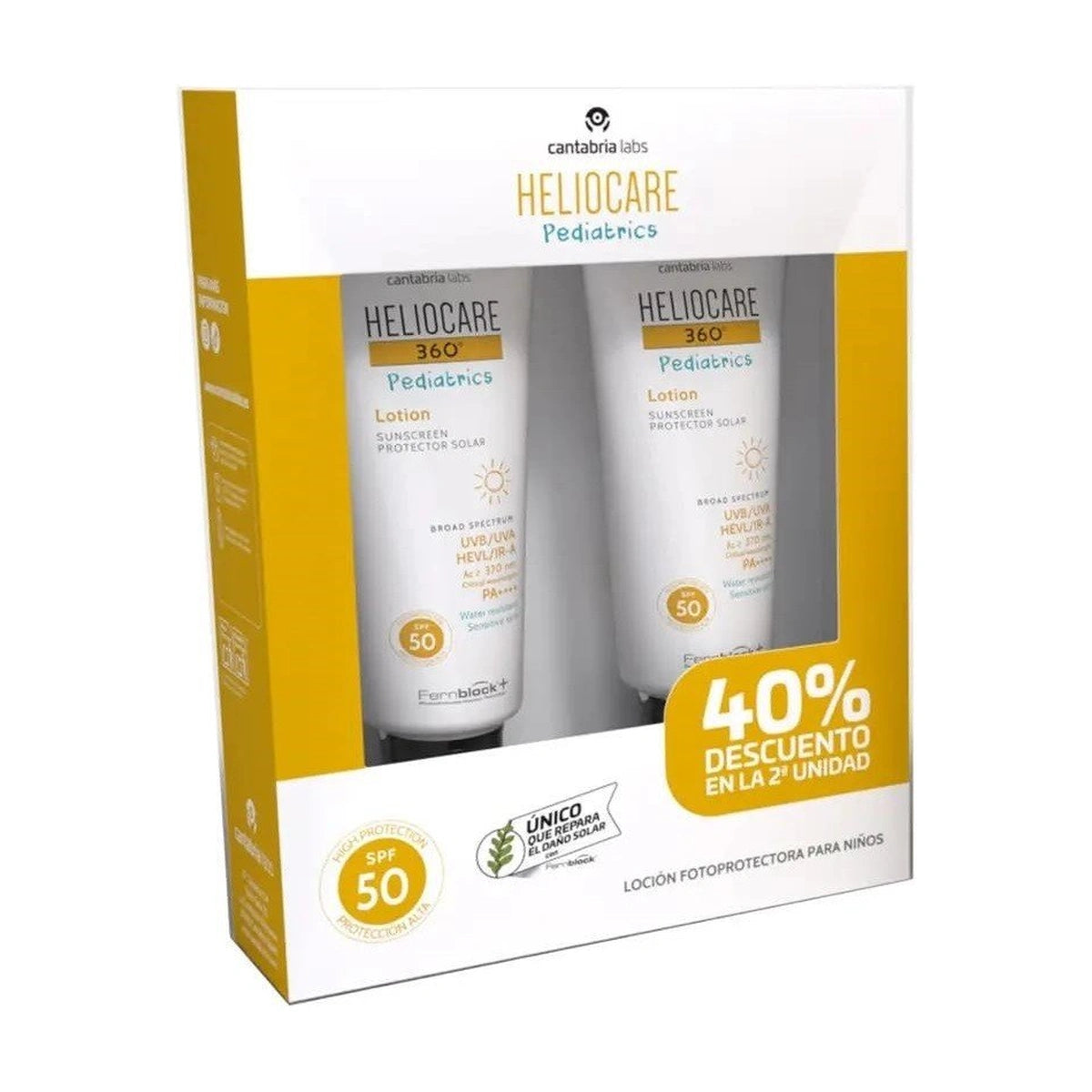 Heliocare 360 Pediatrics Lotion SPF 50 Duplo 2 x 200 ml