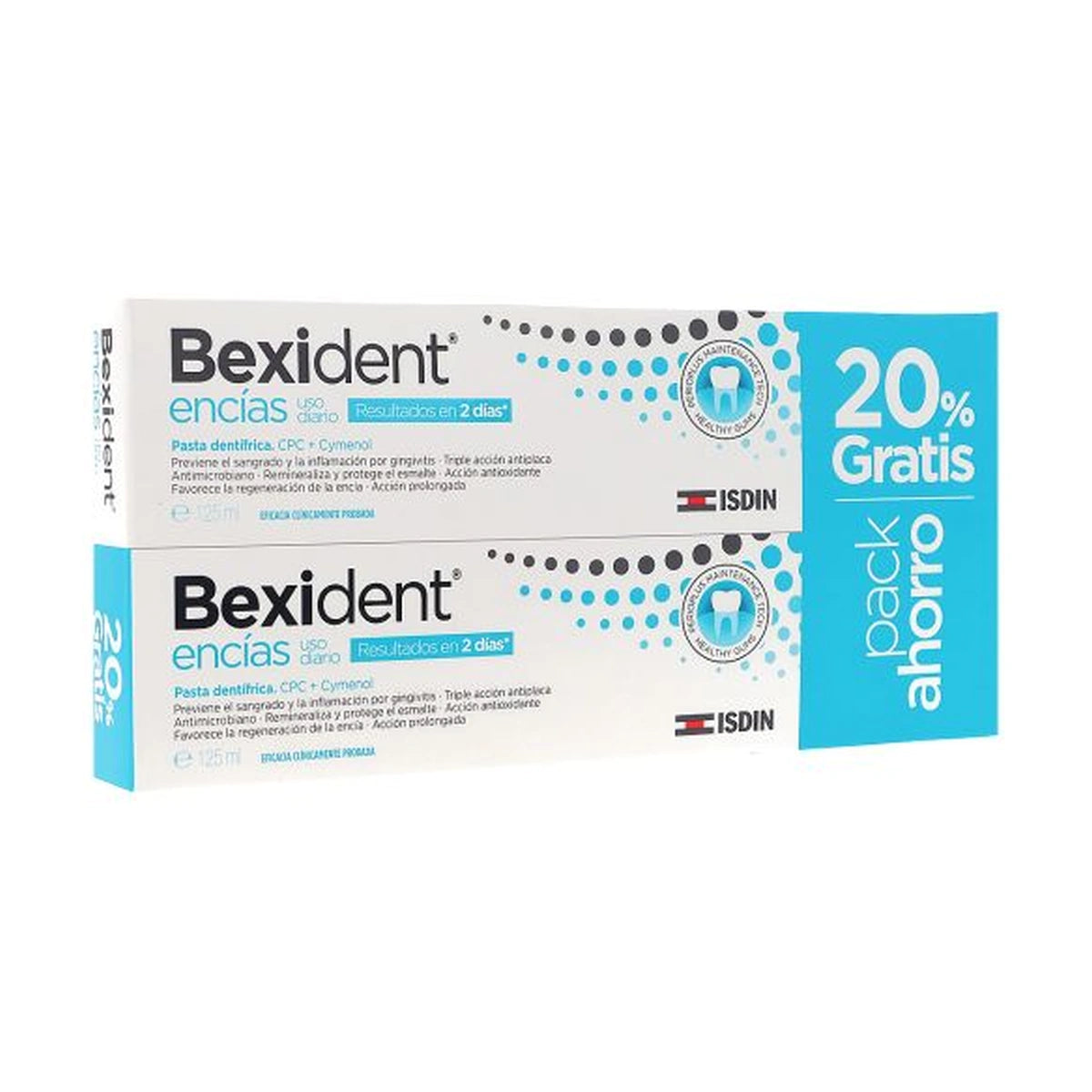 Bexident Encías Uso Diario Pasta Dentífrica Duplo 2 x 125 ml