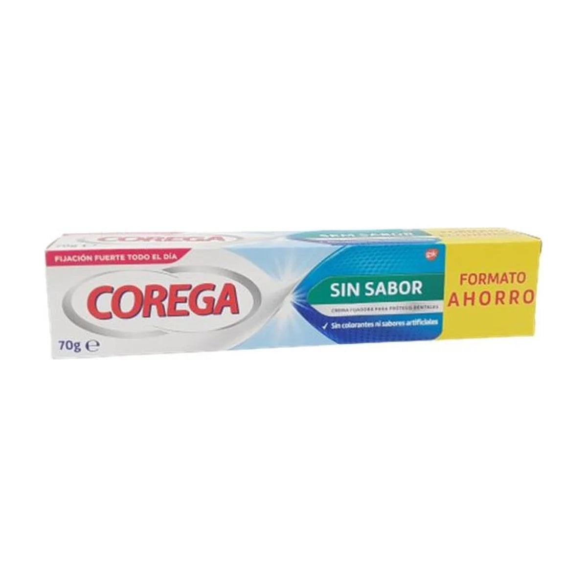 Corega Sin Sabor Crema Fijadora para Prótesis Dentales 70 g