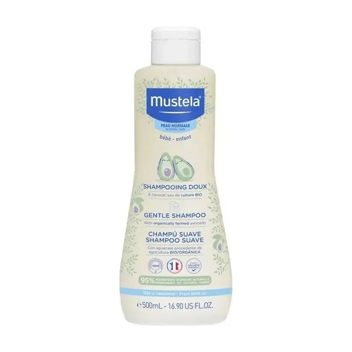Mustela Champú Suave con Aguacate BIO 500 ml