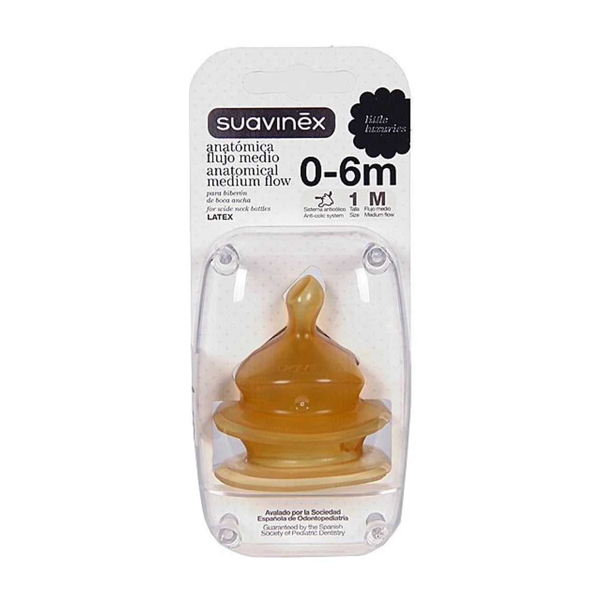 Suavinex Tetinas Anatómicas Látex T1M 0-6 Meses 2 Unidades