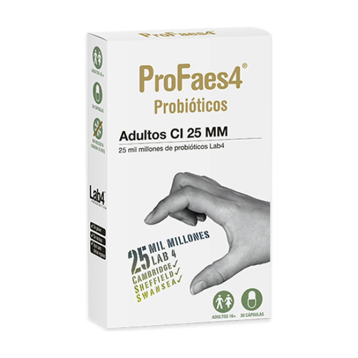 ProFaes4 Adultos CI 25 MM 30 cápsulas