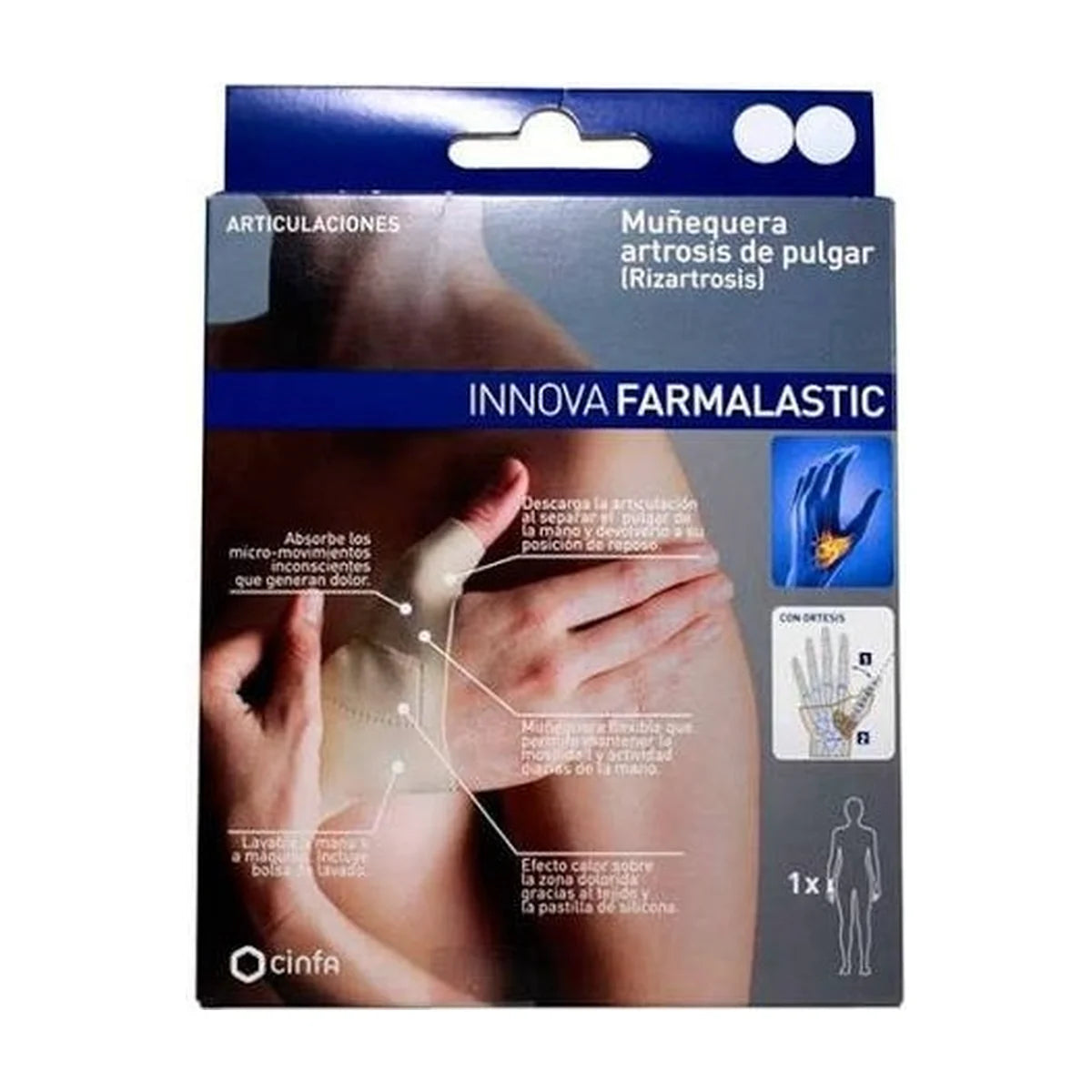 Farmalastic Innova Muñequera Artrosis Pulgar Izquierda Talla Grande