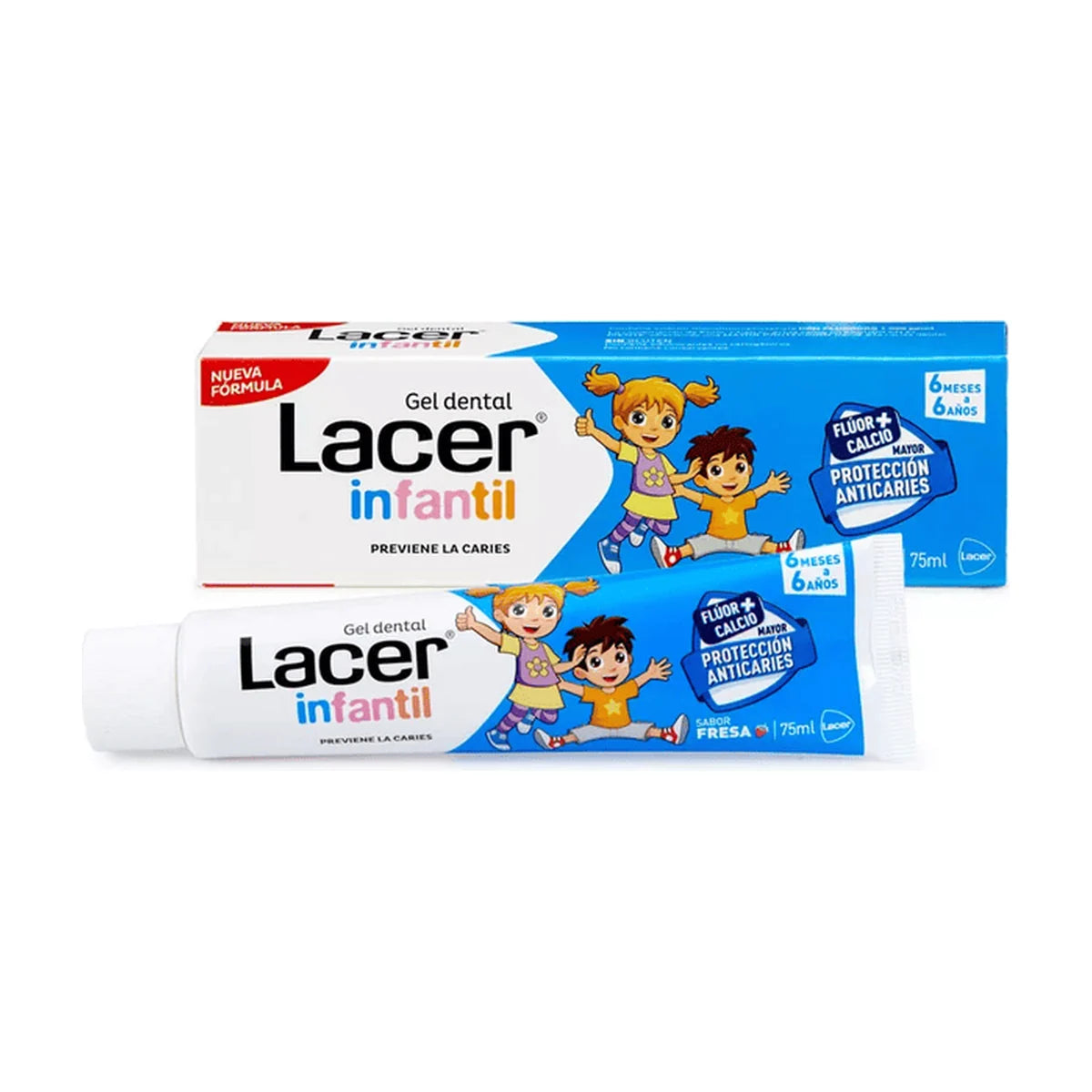 Lacer Infantil Gel Dental Fresa 75 ml
