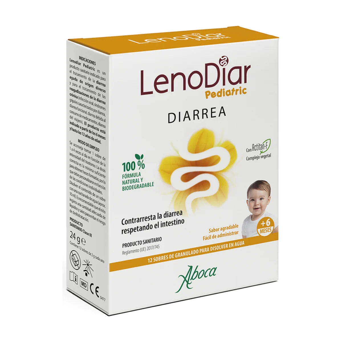 Aboca LenoDiar Pediatric 12 sobres de 2 g