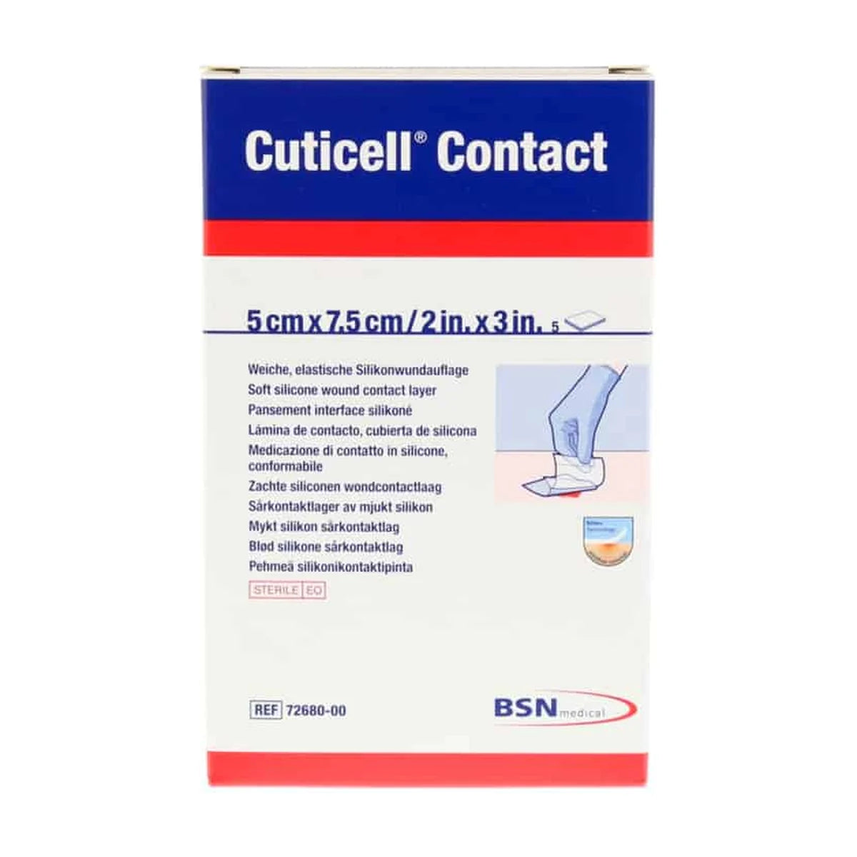 Leukoplast Cuticell Contact 5 x 7,5 cm, 5 unidades