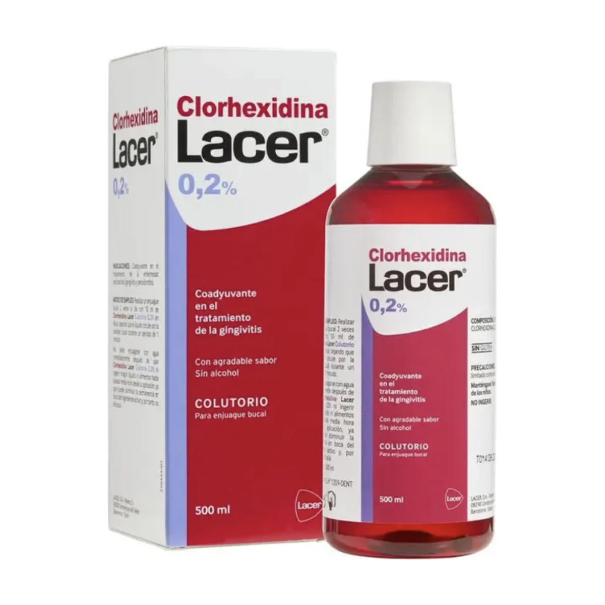 Lacer Clorhexidina 0,2 % Colutorio 500 ml