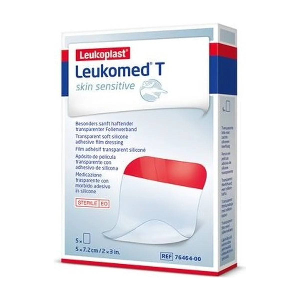 Leukomed T Skin Sensitive 7,2 x 5 cm, 5 Apósitos
