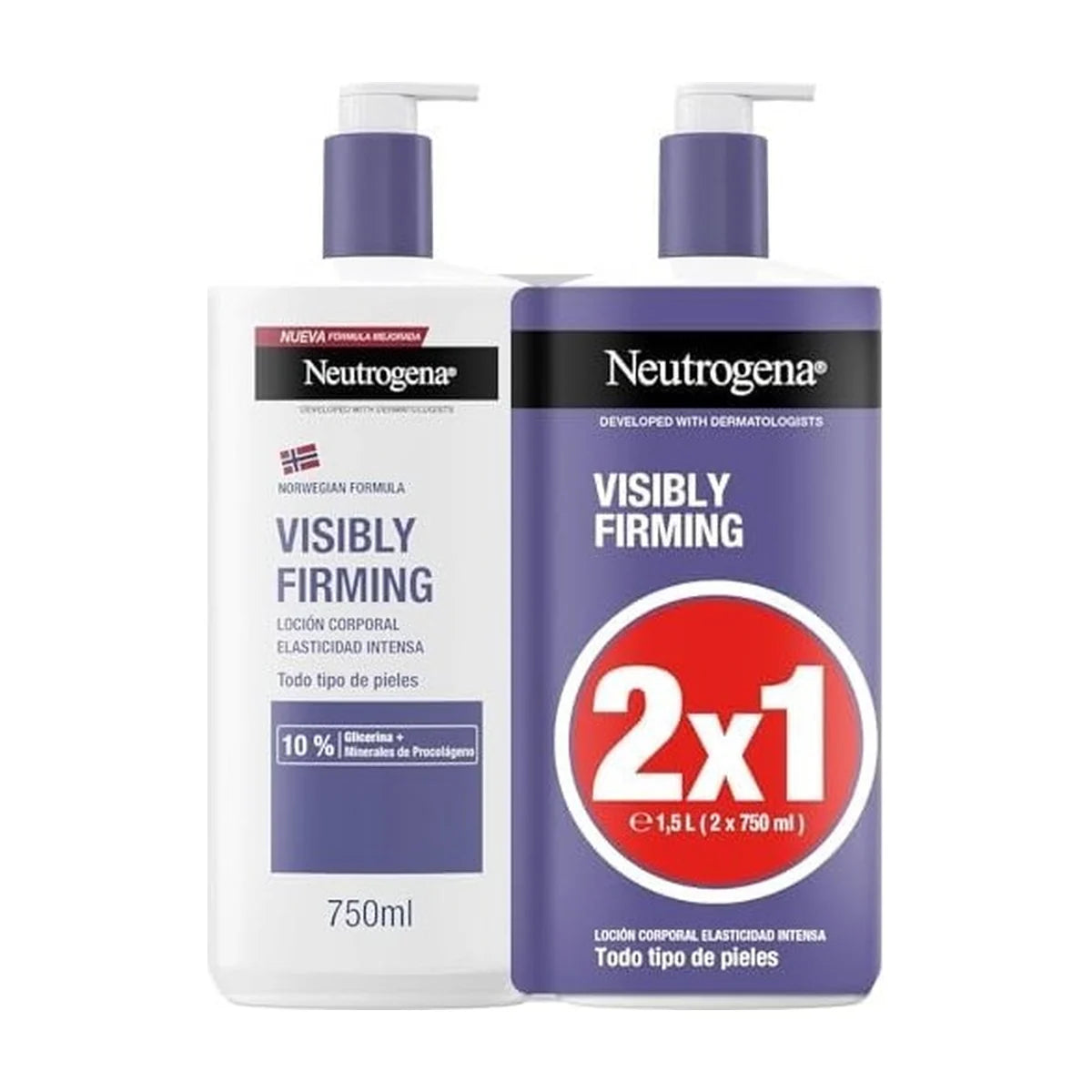 Neutrogena Visibly Renew Loción Reafirmante Duplo 2 x 750 ml