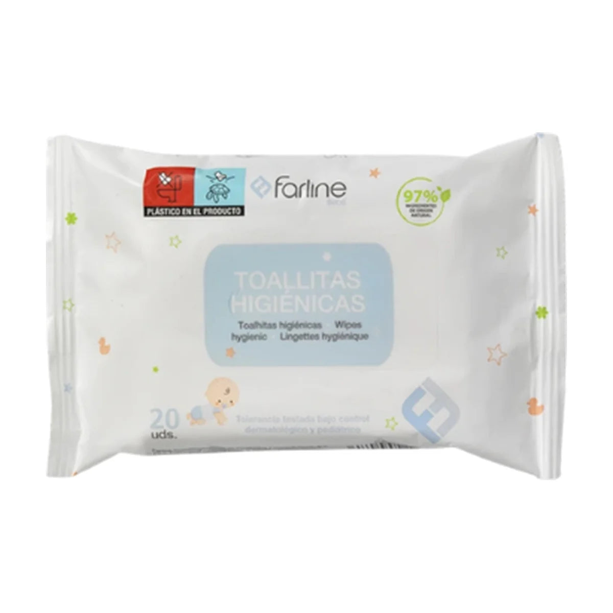 Farline Bebé Toallitas Higiénicas Pocket 20 Unidades