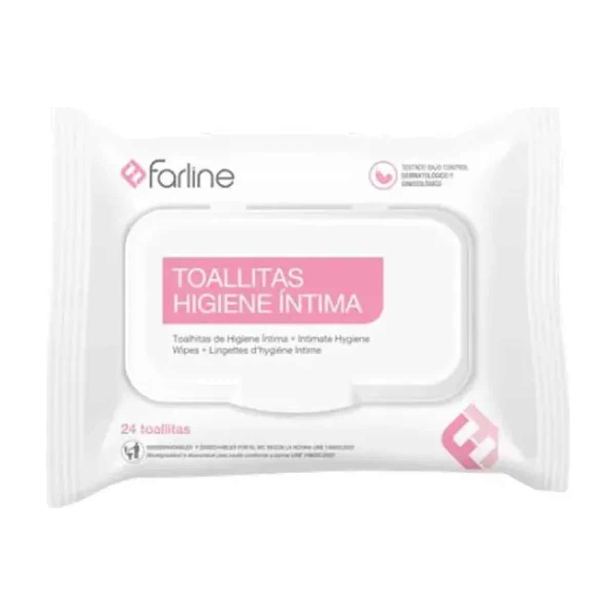 Farline Toallitas de Higiene Íntima 24 Unidades