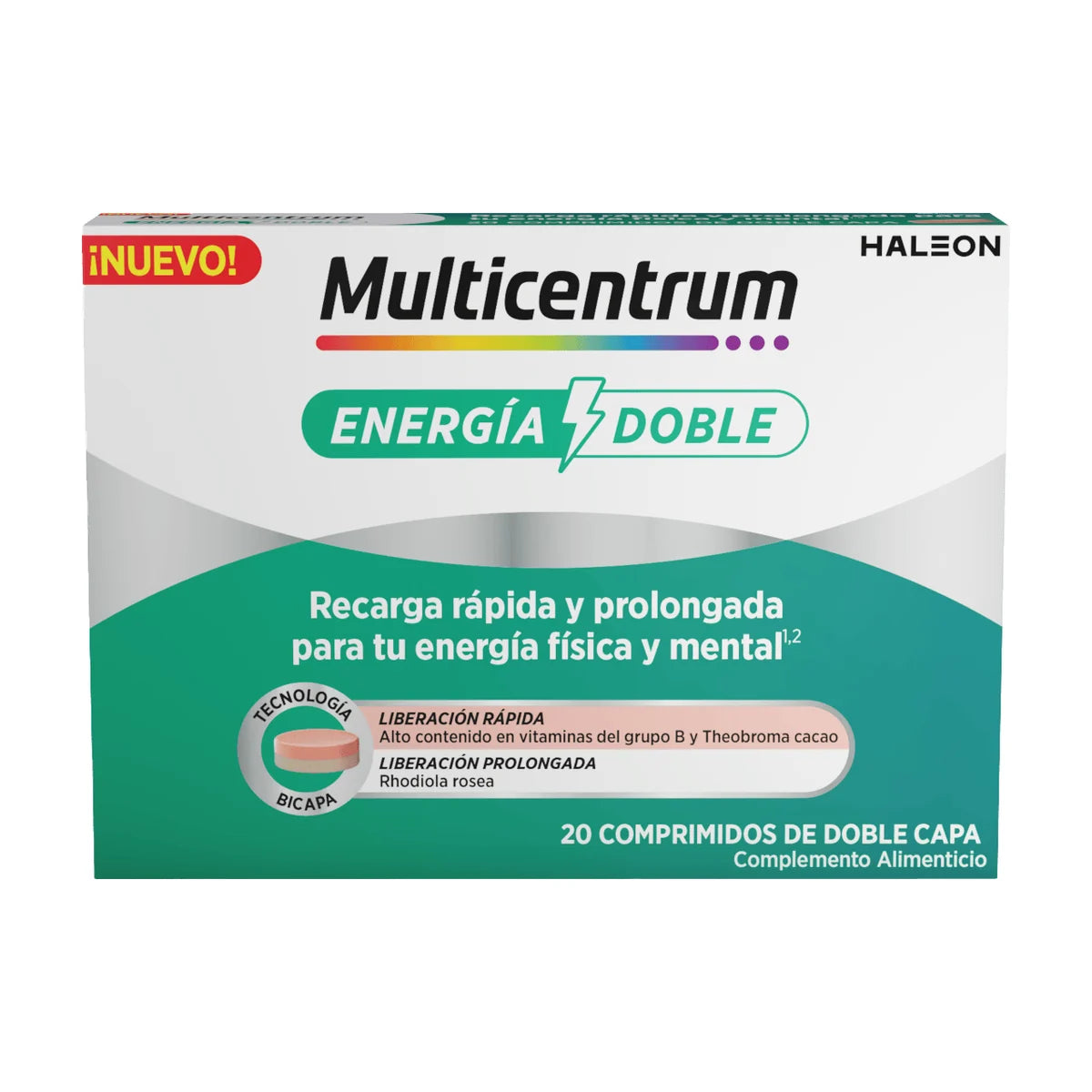 Multicentrum Energía Doble 20 comprimidos