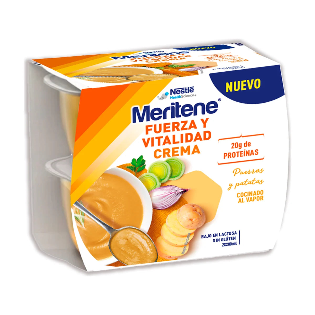 Meritene Fuerza y Vitalidad Crema Puerro y Patata 2 x 200 ml
