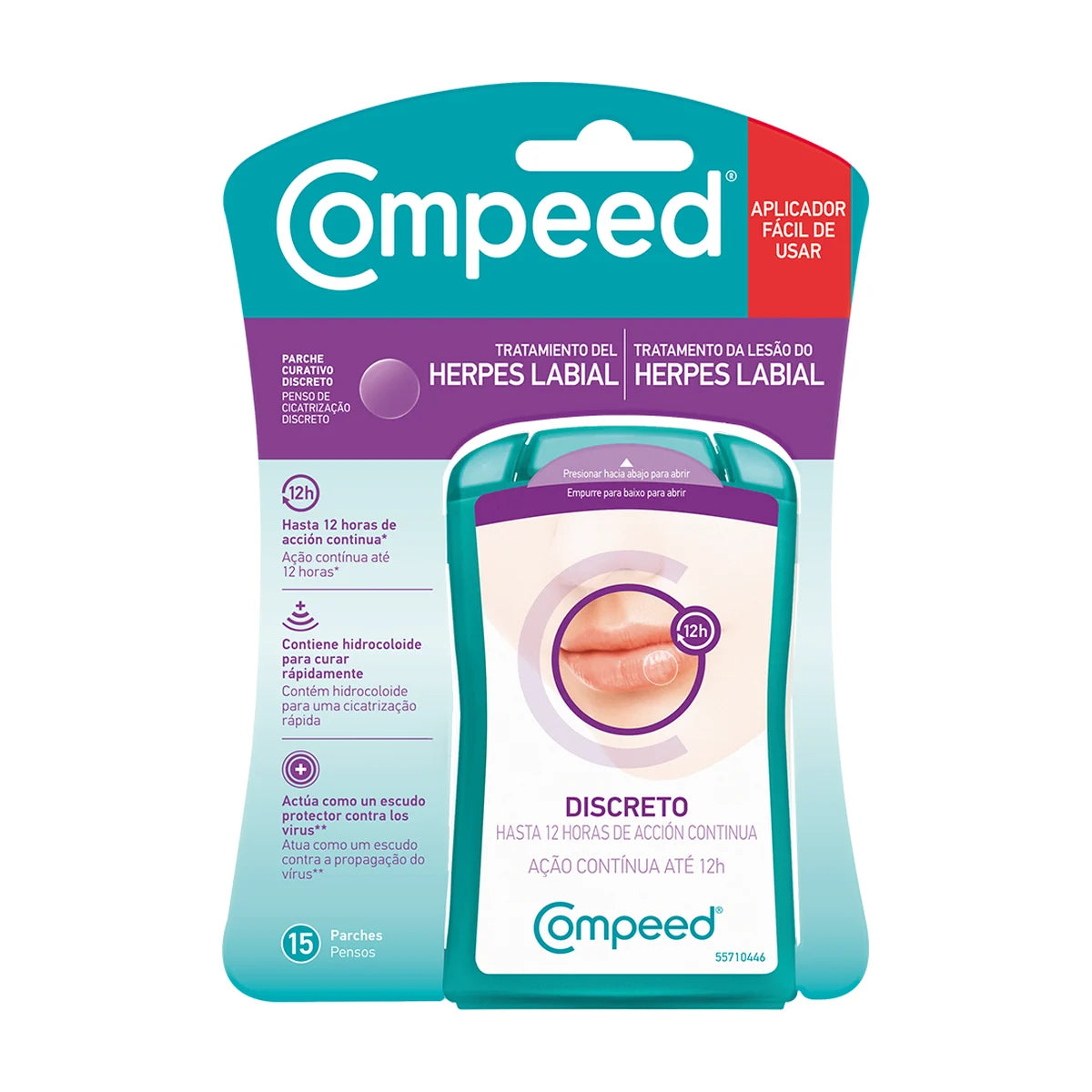 Compeed Herpes Labial Calenturas Discreto, 15 Parches