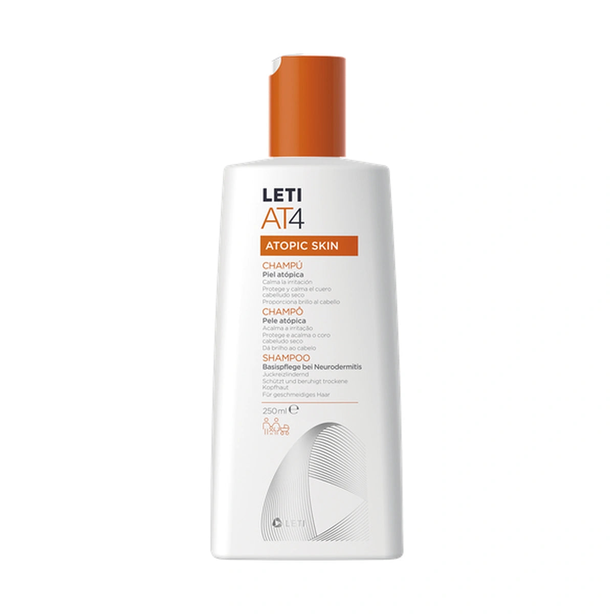 LETIAT4 Champú para Cuero Cabelludo Atópico 250 ml