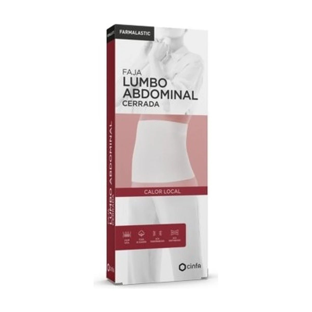 Farmalastic Faja Lumboabdominal Cerrada Blanca Talla 3 / Mediana