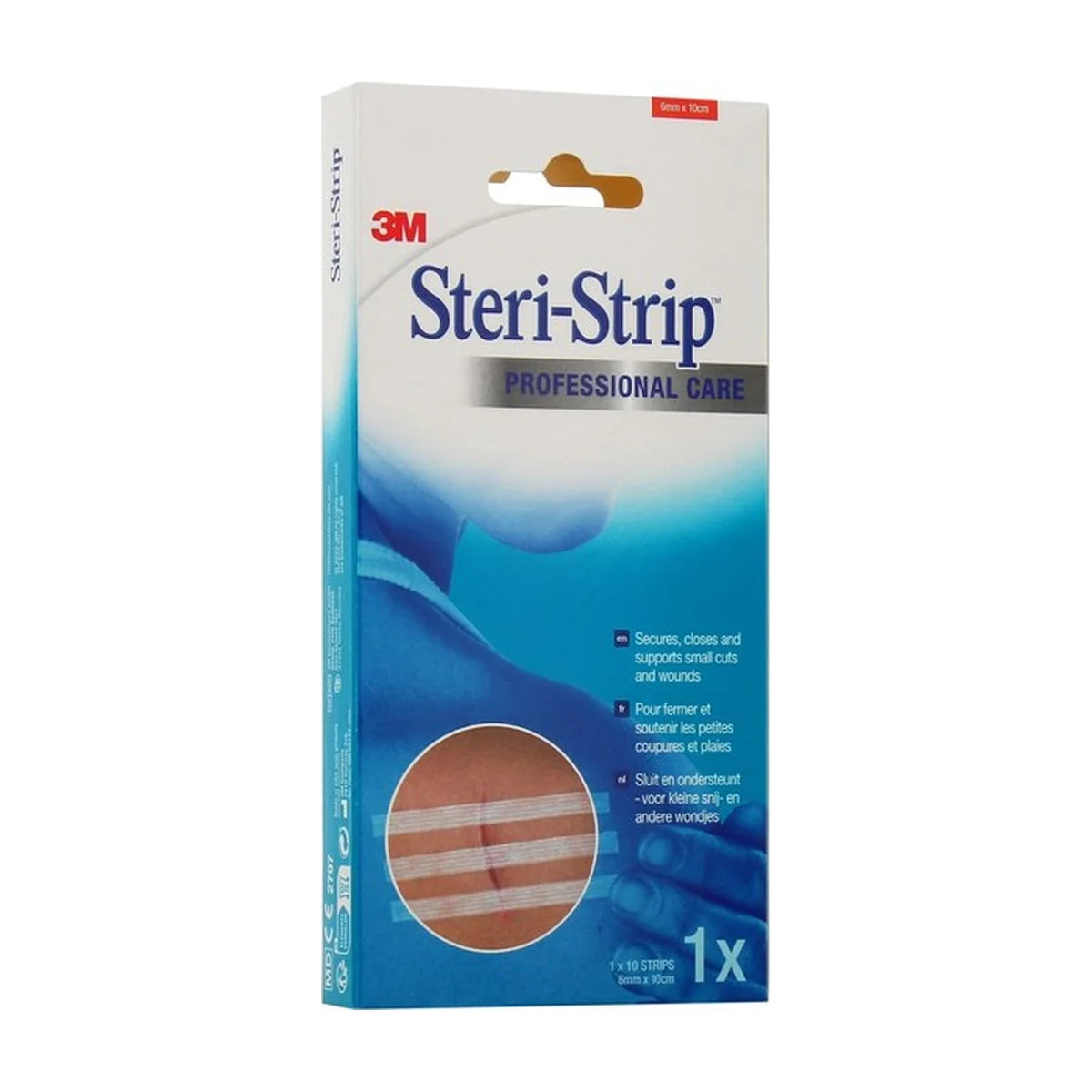 3M Steri-Strip 1546 Suturas Cutáneas 6 x 100 mm, 10 Tiras