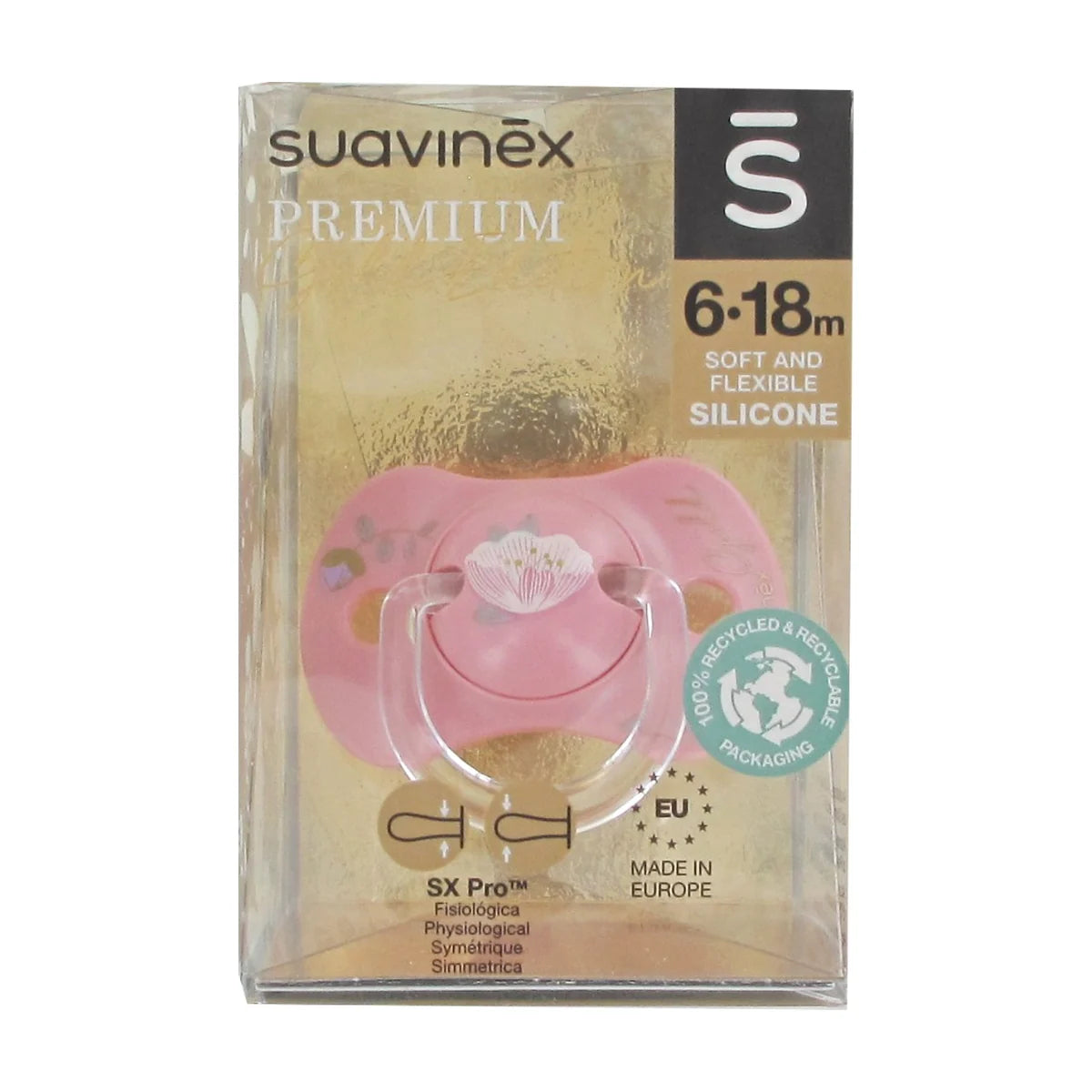 Suavinex Gold Chupete Fisiológico SX Pro 6-18 Meses