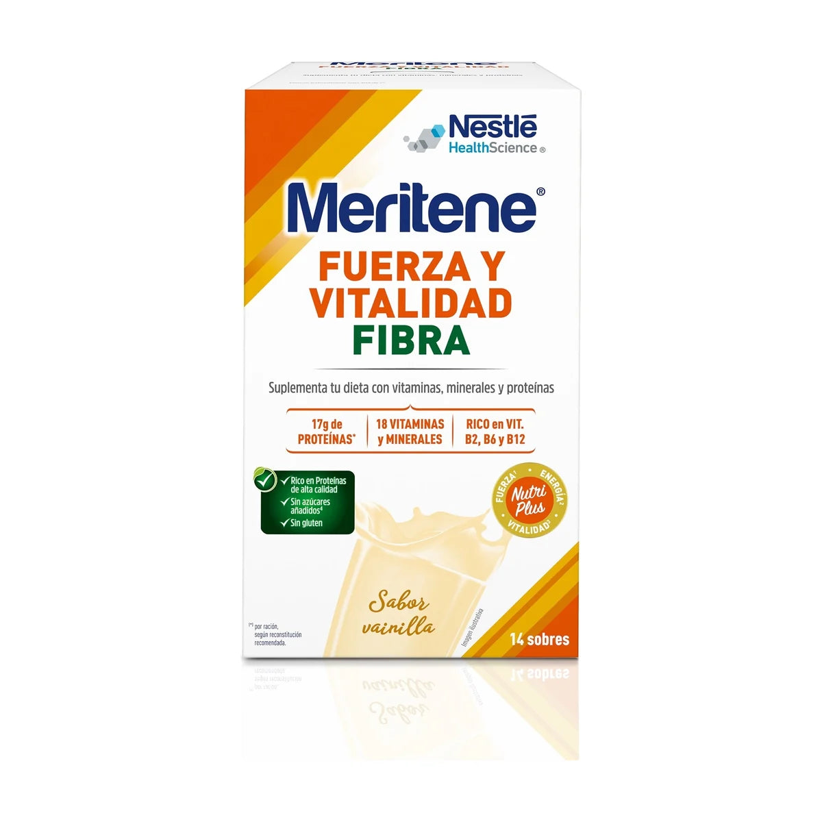 Meritene Fuerza y Vitalidad Fibra Vainilla 14 sobres de 35 g