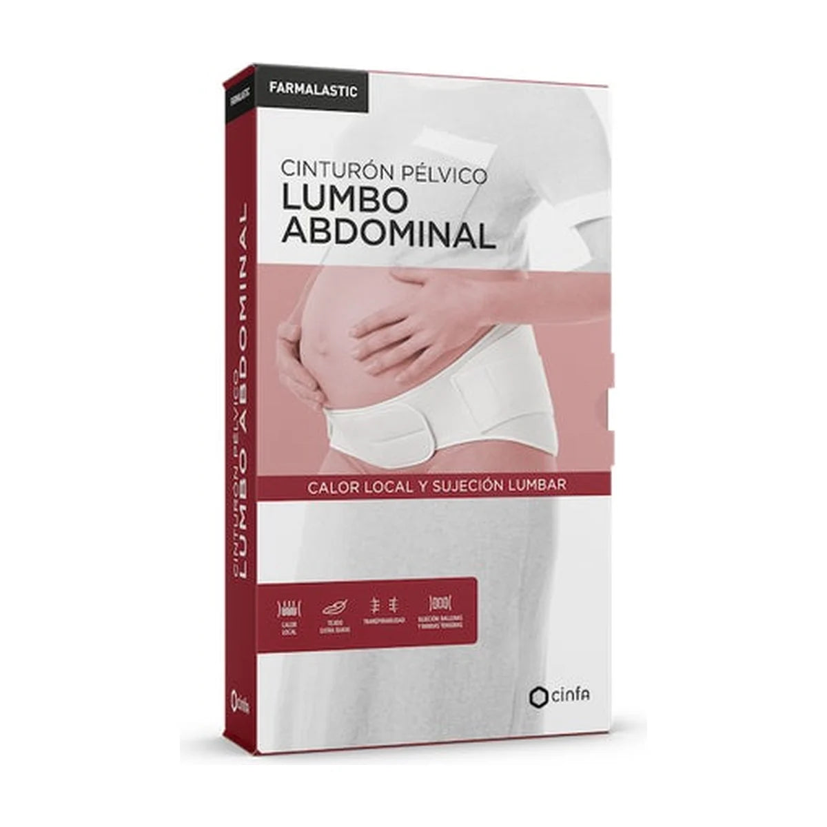 Farmalastic Cinturón Pélvico Lumboabdominal Embarazo Blanco Talla 2 / Mediana