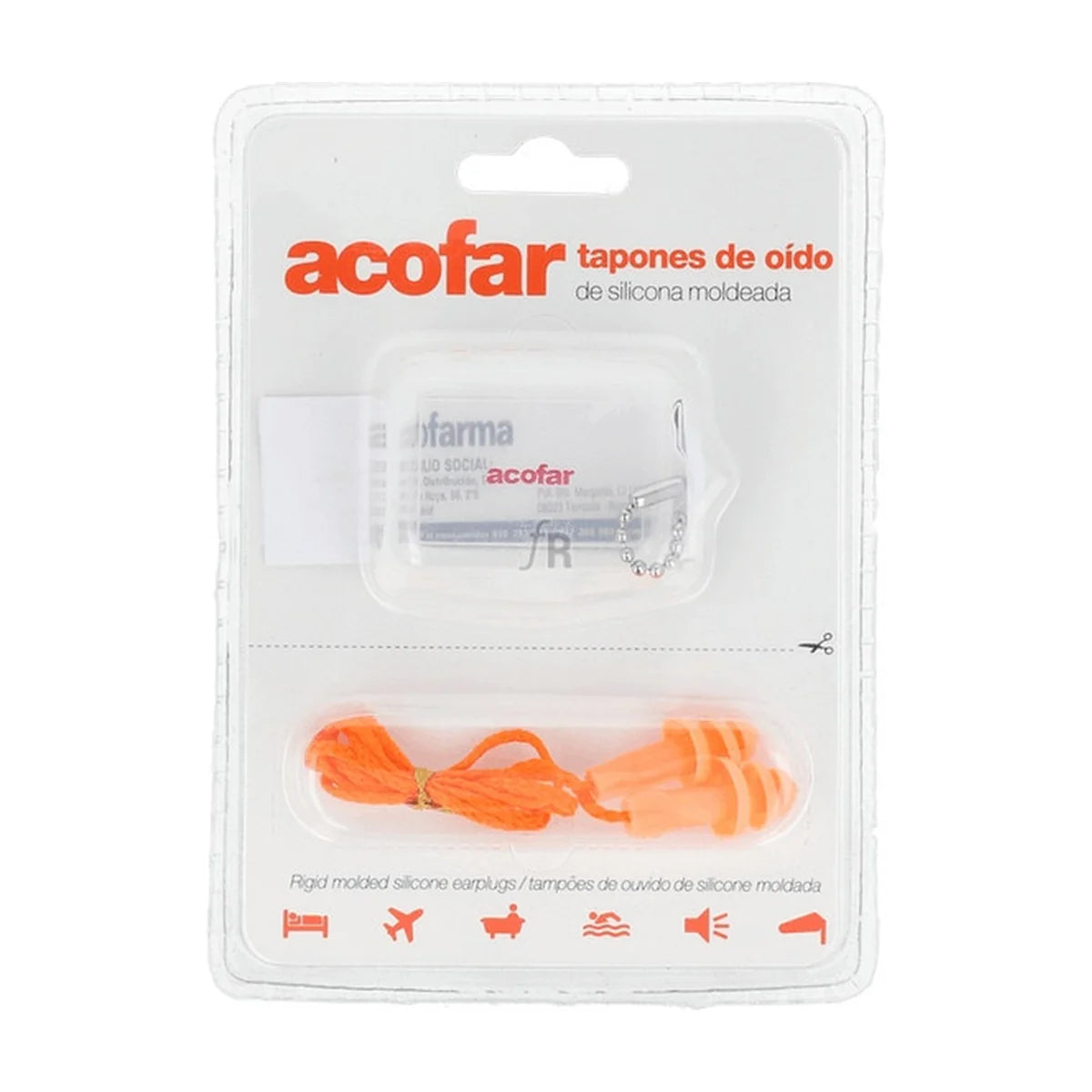 Acofar Tapones de Silicona Moldeada, 2 Unidades
