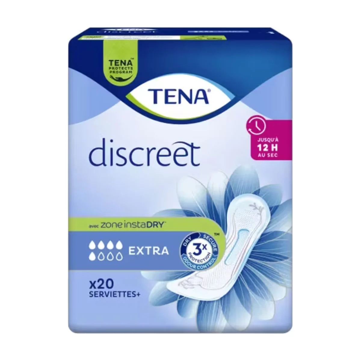 TENA Discreet Extra Compresas para Incontinencia, 20 unidades