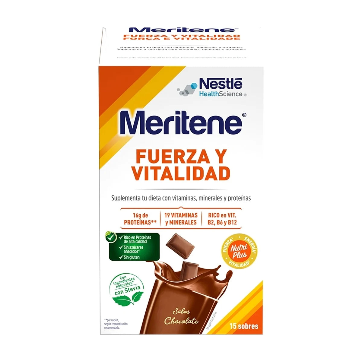 Meritene Fuerza y Vitalidad Batido Chocolate 15 sobres de 30 g