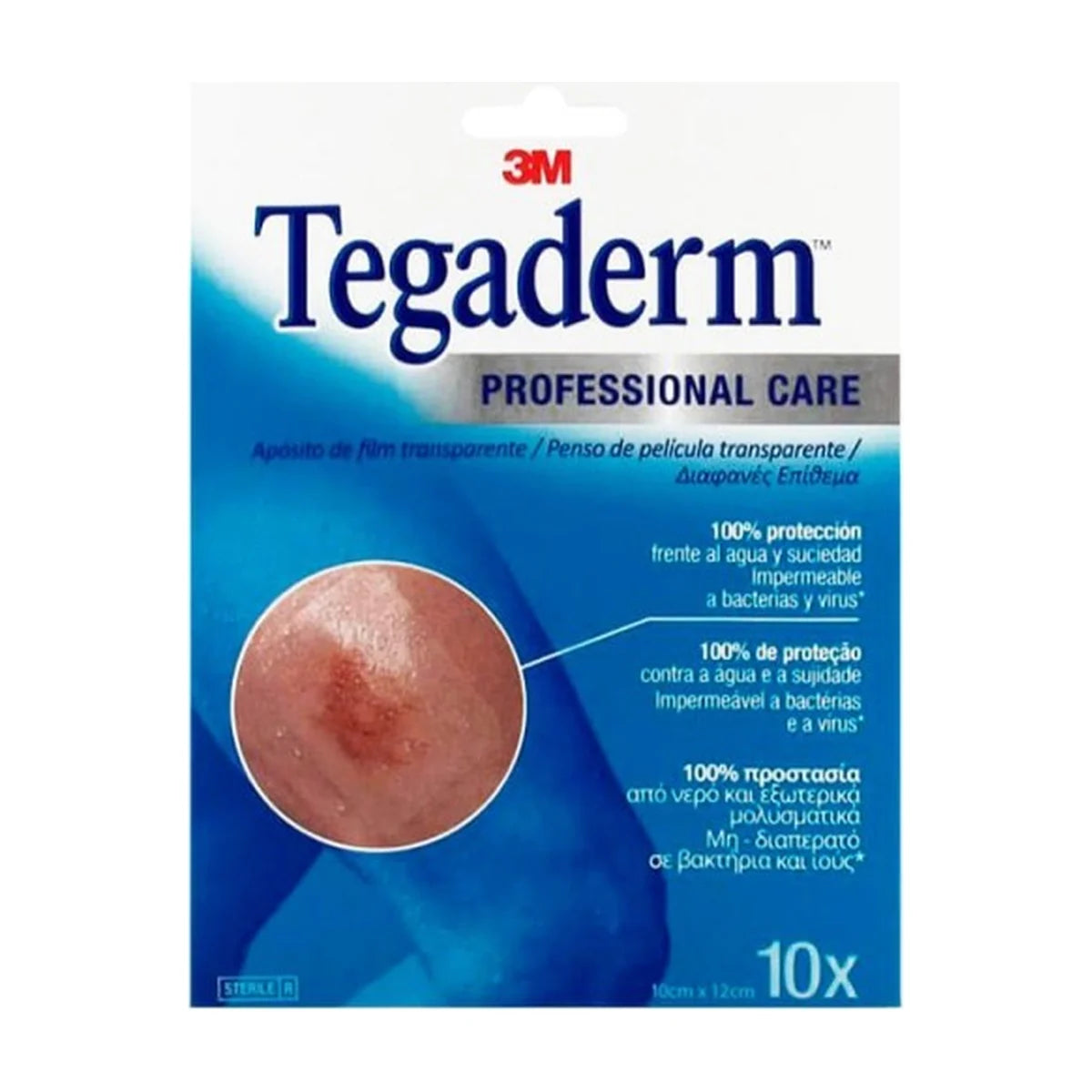 3M Tegaderm 1626W Apósito Transparente 10 x 12 cm, 10 Unidades