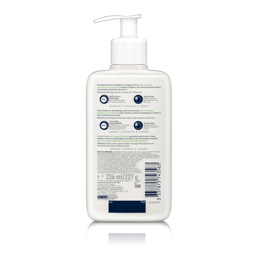 CeraVe Limpiador Crema-Espuma Hidratante