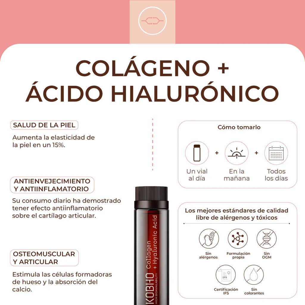 KOBHO Colágeno + Ácido Hialurónic