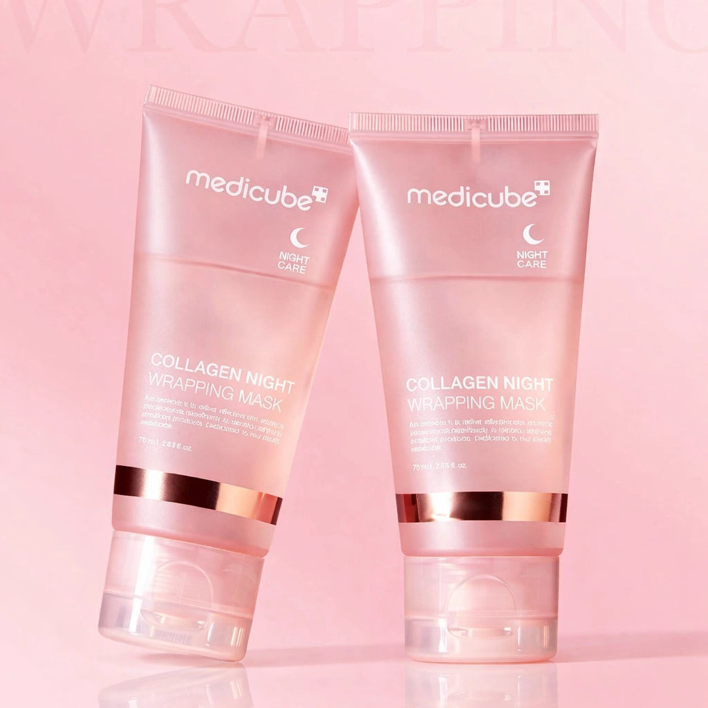 MEDICUBE Collagen Night Wrapping Mask | Mascarilla Facial de Noche con Colágeno