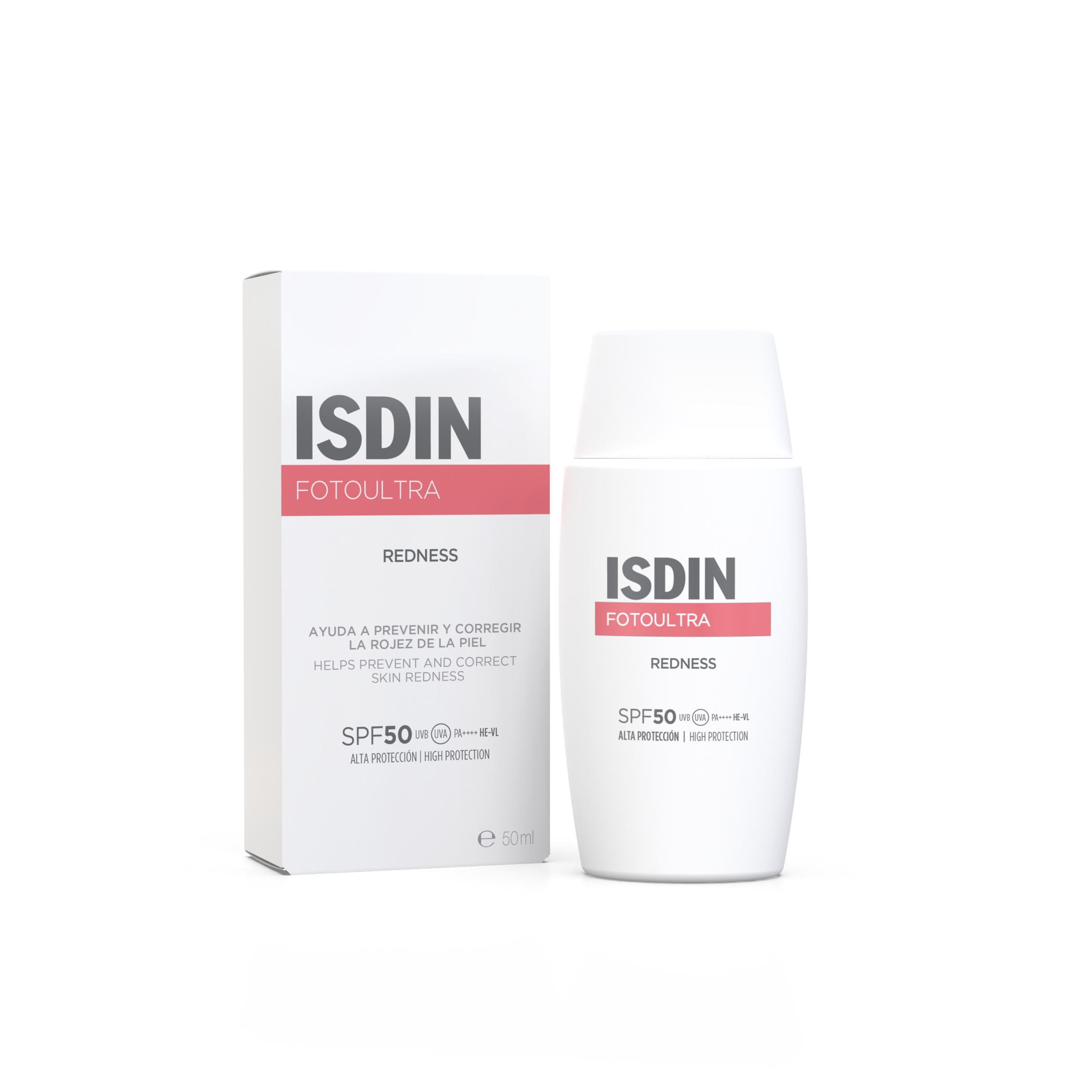ISDIN Redness SPF 50 Protector Solar Para Piel Sensible Con Rojeces