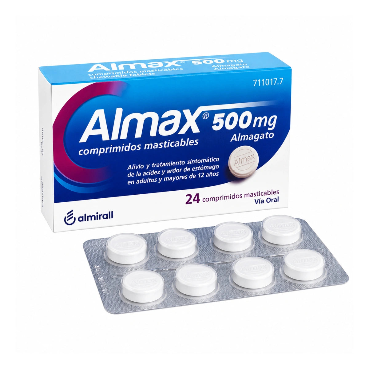 Almax 500 mg Comprimidos Masticables