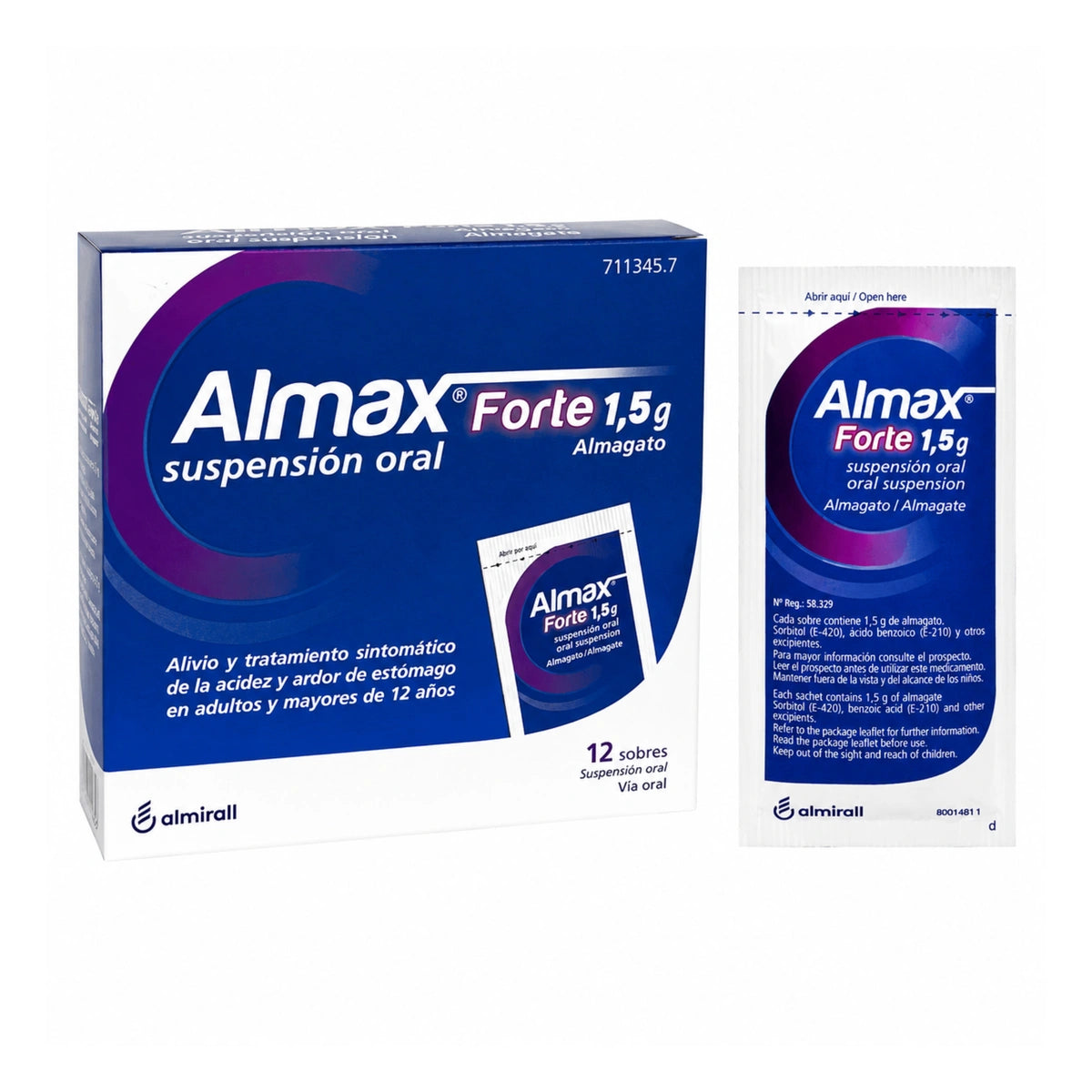 Almax Forte 1,5 g suspensión oral