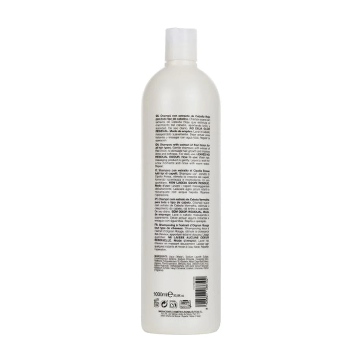 TH Pharma Champú Cebolla Roja 1000 ml - reverso