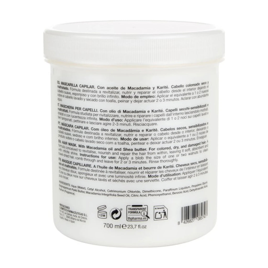 TH Pharma Mascarilla Macadamia y Karité 700 ml - reverso