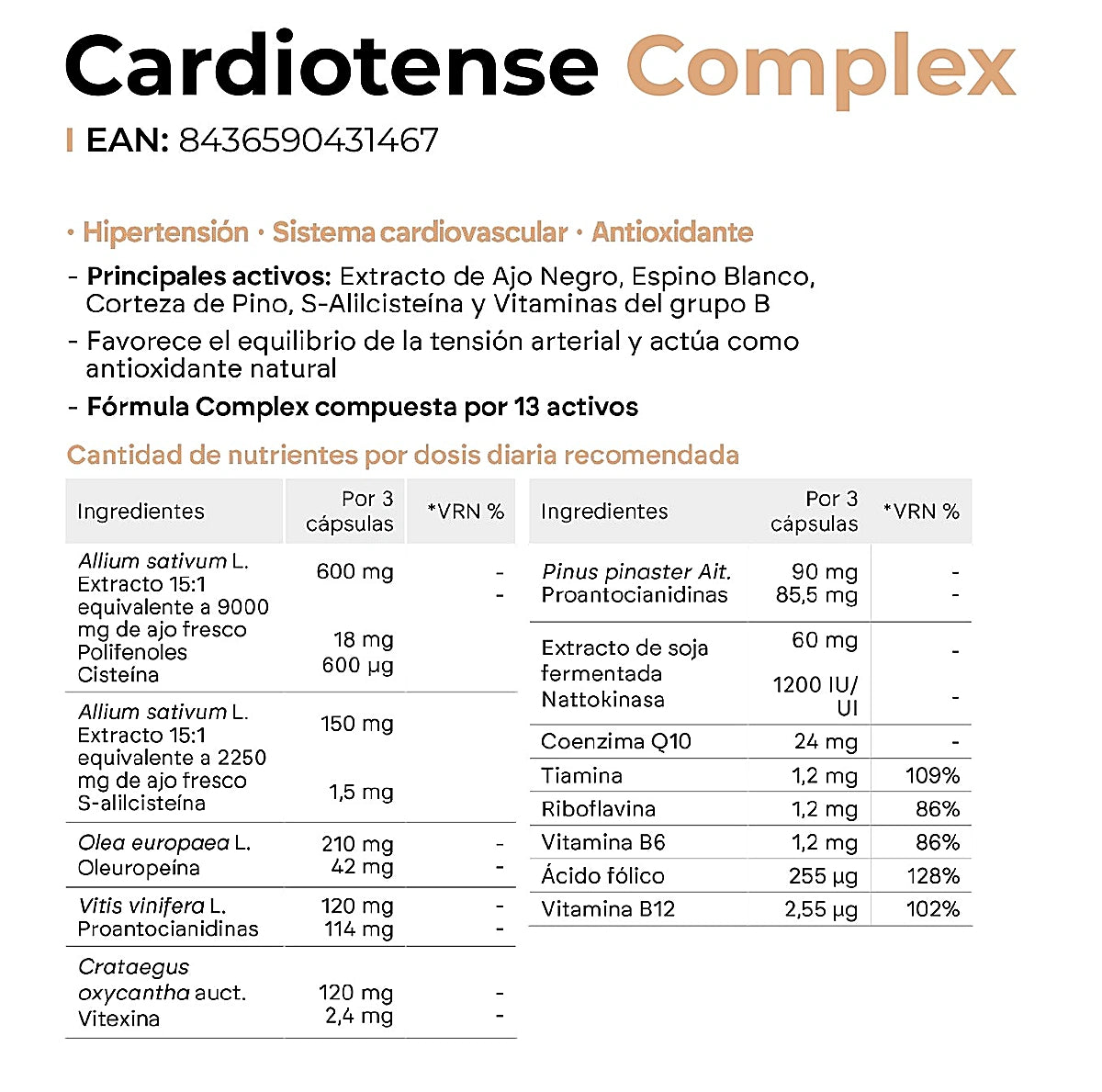 NUTRALIE Cardiotense