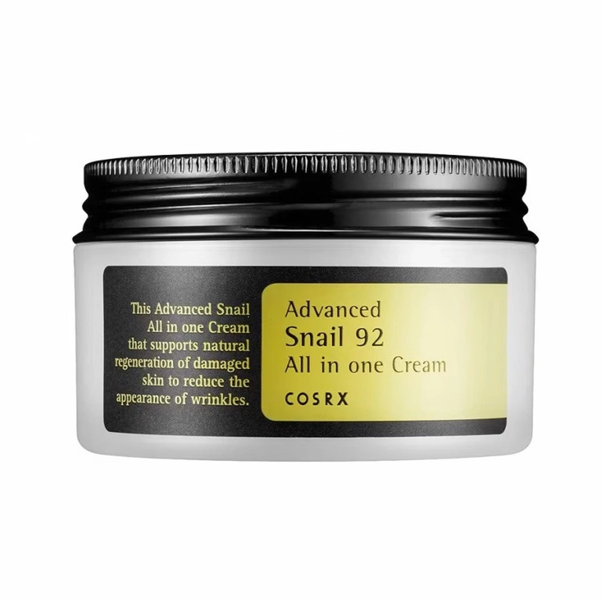 COSRX Advanced Snail 92 All In One Cream | Crema Hidratante Reparadora con 92% Mucina de Caracol | 100 ml