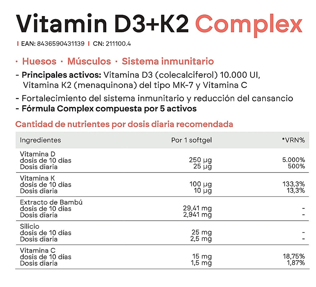 NUTRALIE Vitamina D3 + K2