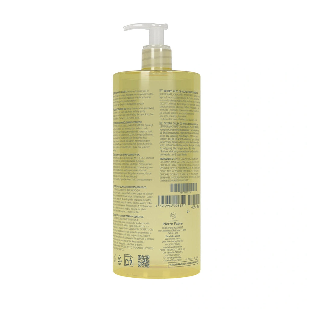 Dexeryl Aceite Limpiador para Piel Seca, Muy Seca y Atópica