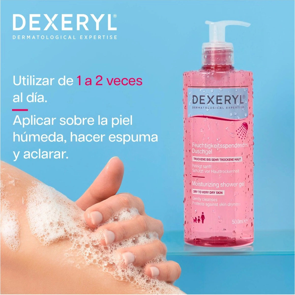 Dexeryl Gel de Ducha Hidratante | Piel Seca y Muy Seca