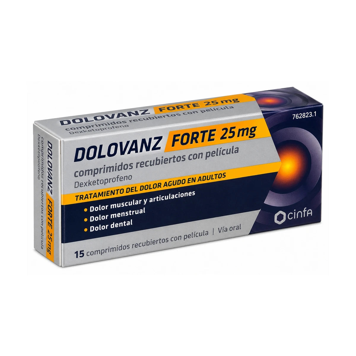 DOLOVANZ FORTE 25 mg comprimidos recubiertos con película