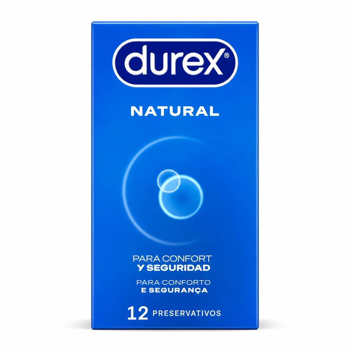 Durex Natural Comfort | Preservativos Extra Lubricados Regular 56 mm