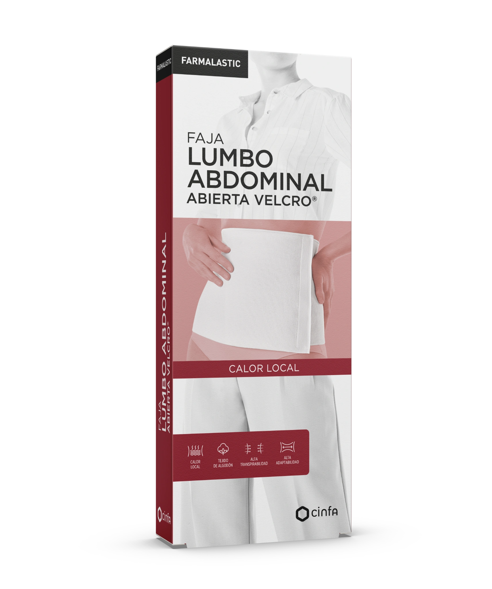 FARMALASTIC Faja Lumboabdominal Abierta con Velcro