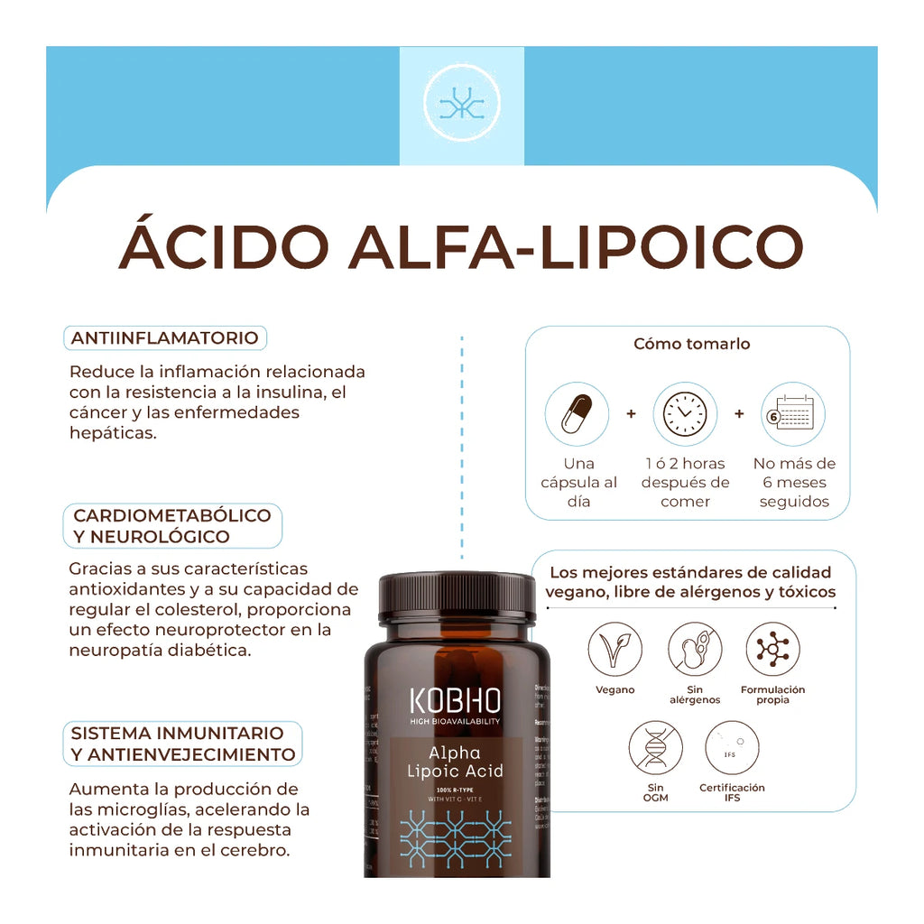 KOBHO Ácido Alfa-Lipoico