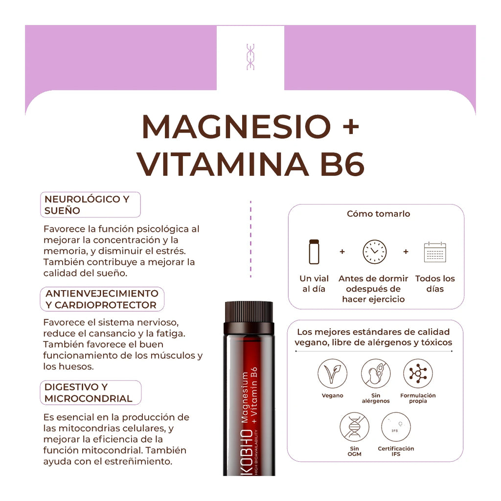 Kobho Magnesio + Vitamina B6