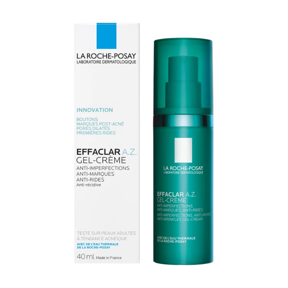 La Roche-Posay Effaclar A.Z. Gel-Crema 40 ml — envase frontal