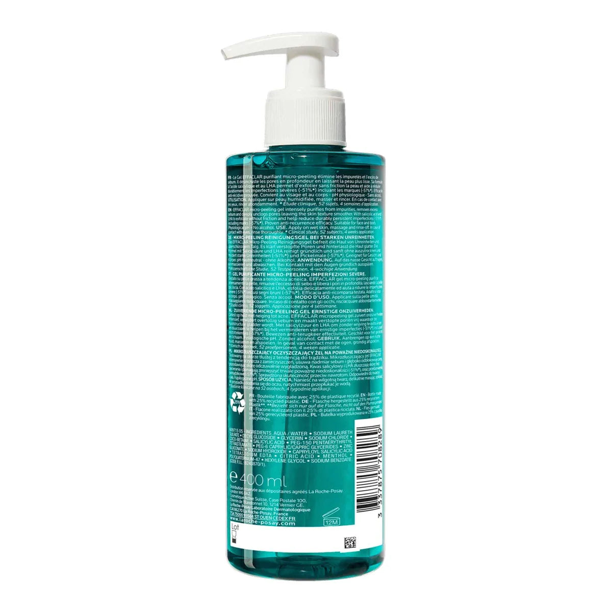 La Roche-Posay Effaclar Gel Purificante Micro-Exfoliante 400 ml — imagen 2