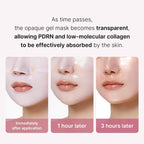 Medicube PDRN Pink Collagen Gel Mask | Mascarilla de Colágeno para Elasticidad y Luminosidad | 4 Unidades