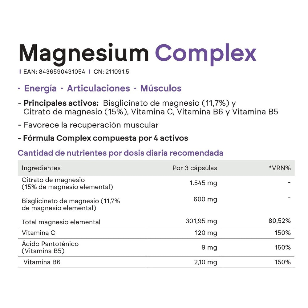 NUTRALIE Magnesio Bisglicinato y Citrato